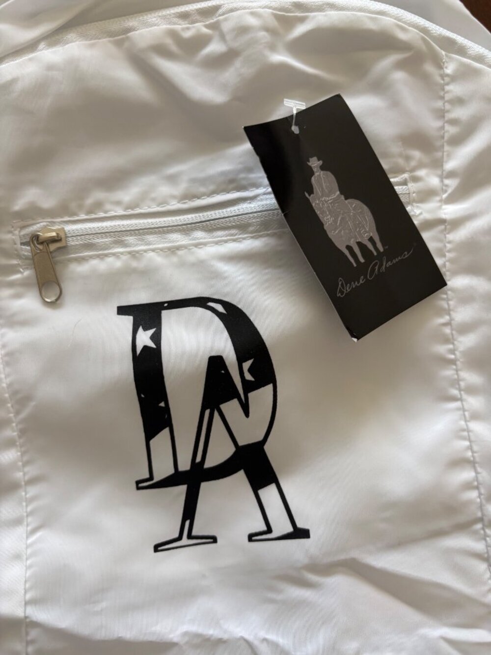 Dene Adams NEW Lightweight Packable Backpack White Travel Daypack - Picture 3 of 6